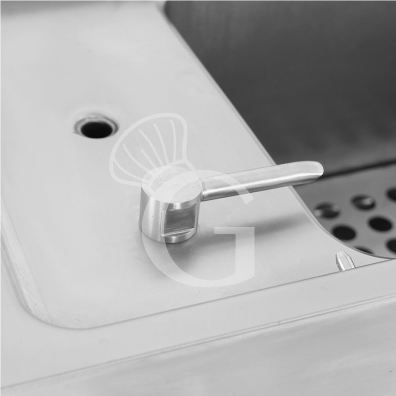 Cocedor de pasta profesional de gas 1 cuba 40 LT L 400 mm x P 900 mm x A 870 mm