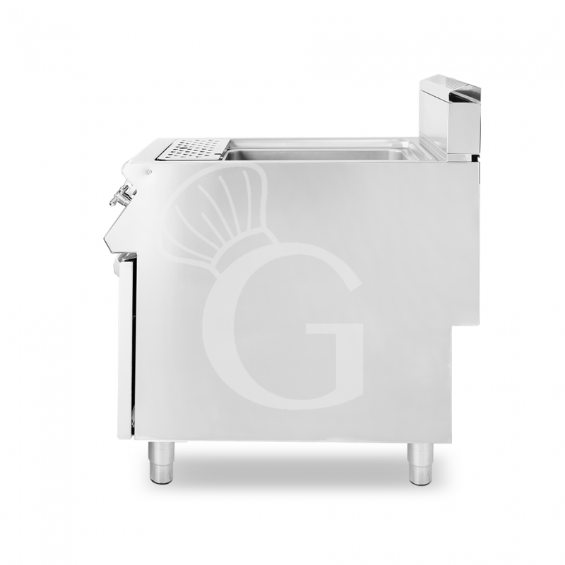 Cocedor de pasta profesional de gas 1 cuba 40 LT L 400 mm x P 900 mm x A 870 mm