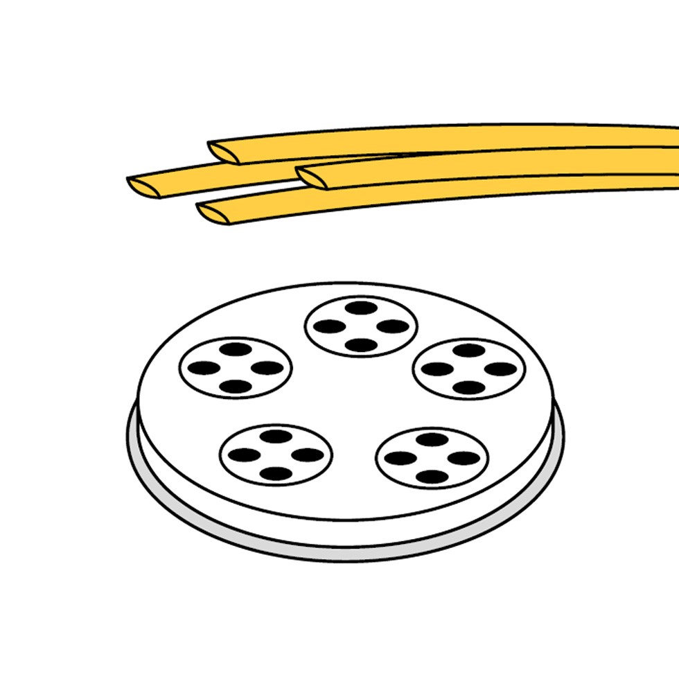Troquel 8N formato linguine 4x1,6 mm