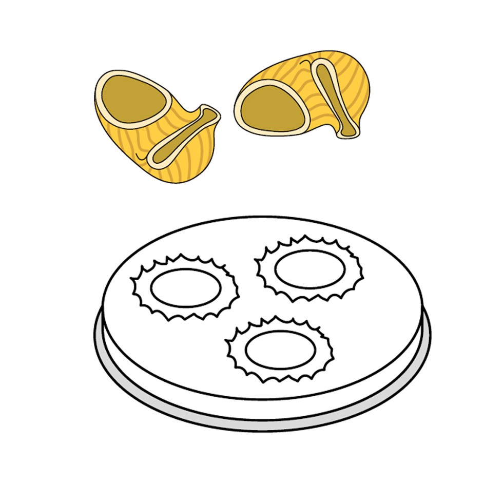 Troquel 8N formato canestrini Ø 16 mm