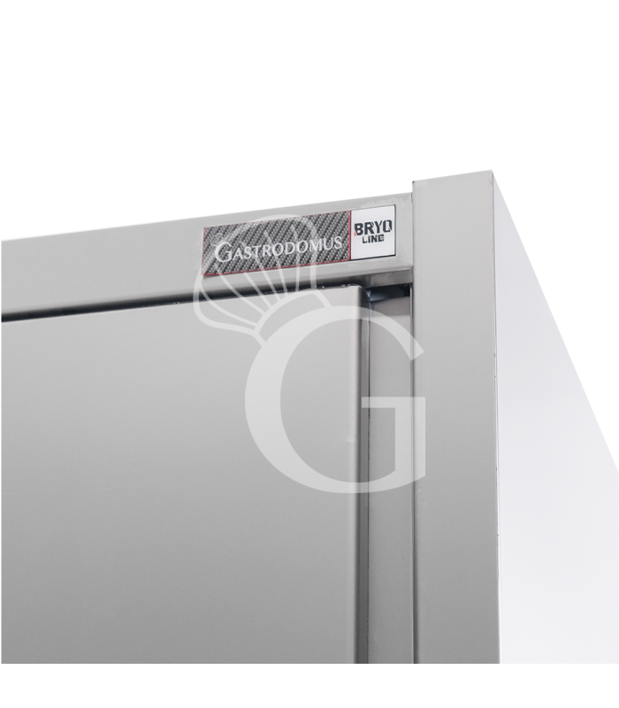 Armadio acciaio inox con 2 porte scorrevoli, 3 ripiani, L 1200 x P 700 x H 1800 mm