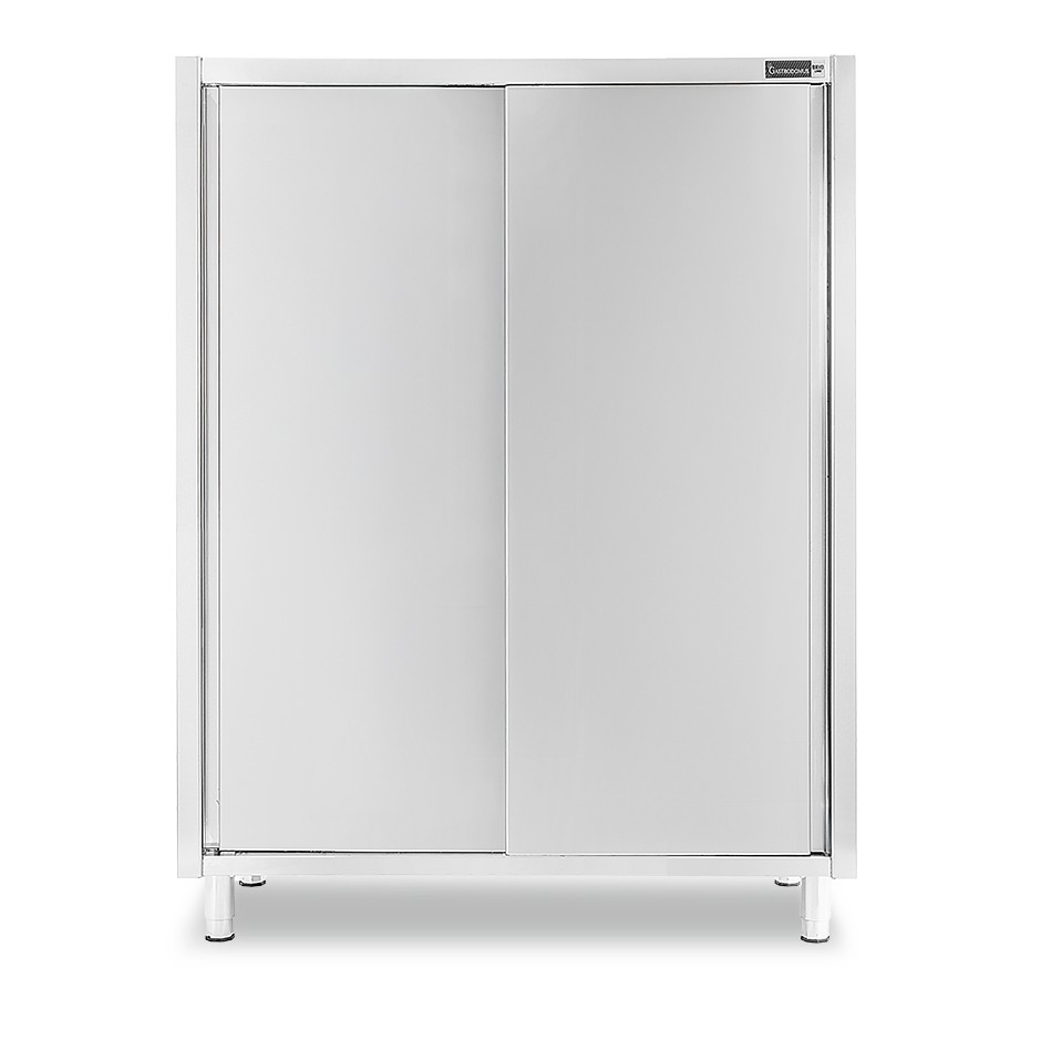 copy of Armadio acciaio inox con 2 porte scorrevoli, 3 ripiani, L 1000 x P 600 x H 1500 mm