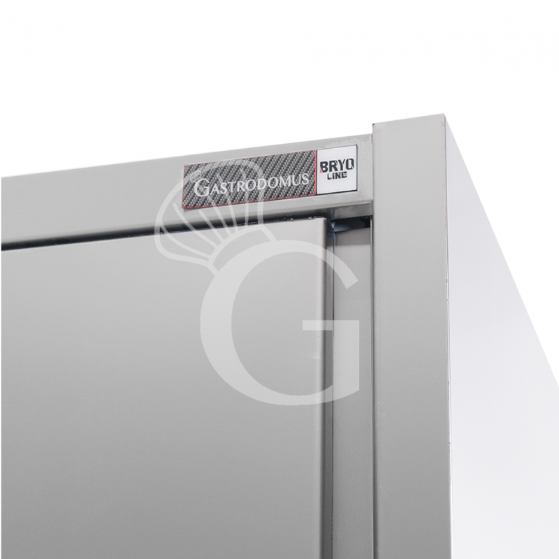 Armario de acero inoxidable con 2 puertas correderas, 3 estantes, L 1500 x P 700 x H 1800 mm.