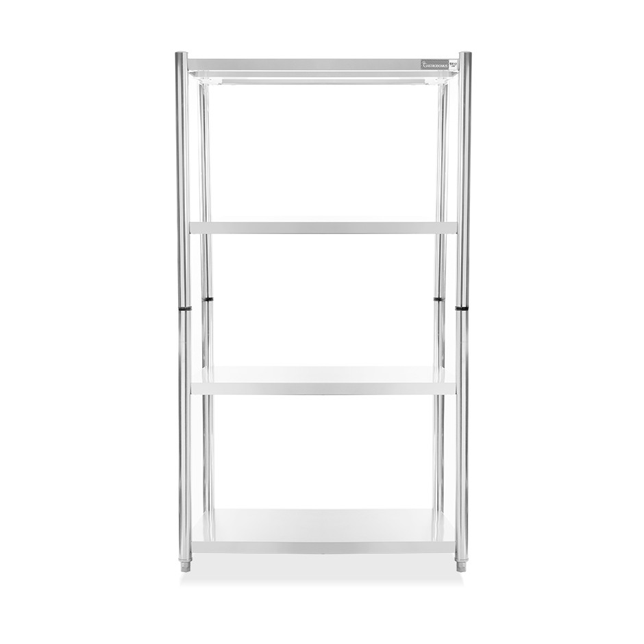 Estantería de acero inoxidable con 4 estantes L 1000 x P 600 x H 1800 mm