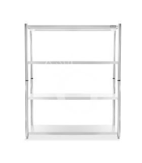 Estantería de acero inoxidable con 4 estantes L 1500 x P 500 x H 1800 mm