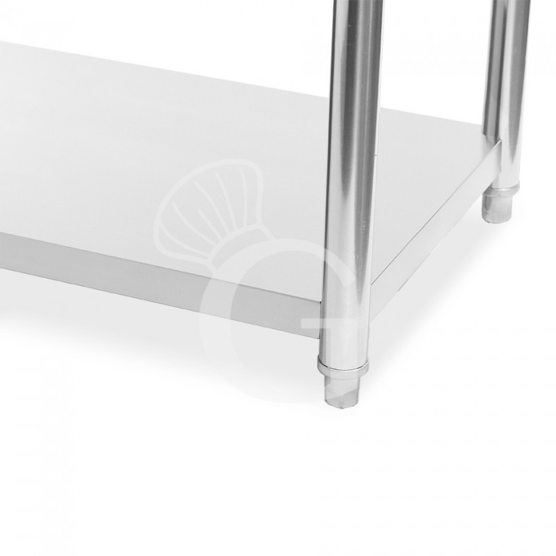 Estantería de acero inoxidable con 4 estantes L 1600 x P 500 x H 1800 mm