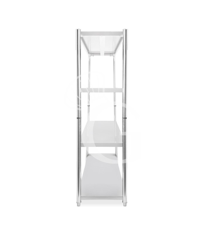 Estantería de acero inoxidable con 4 estantes L 2000 x P 500 x H 1800 mm