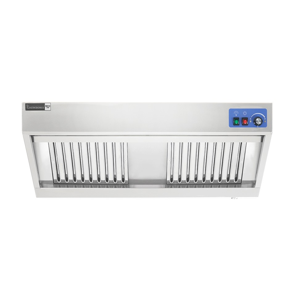 Campana snack de pared con motor full optional, medidas 1000 × 700 × 450 mm