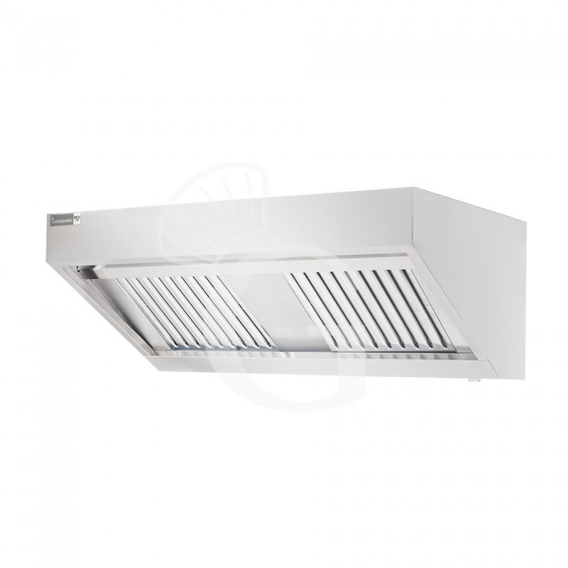 Campana mural snack sin motor, L1200 × P700 × H450 mm