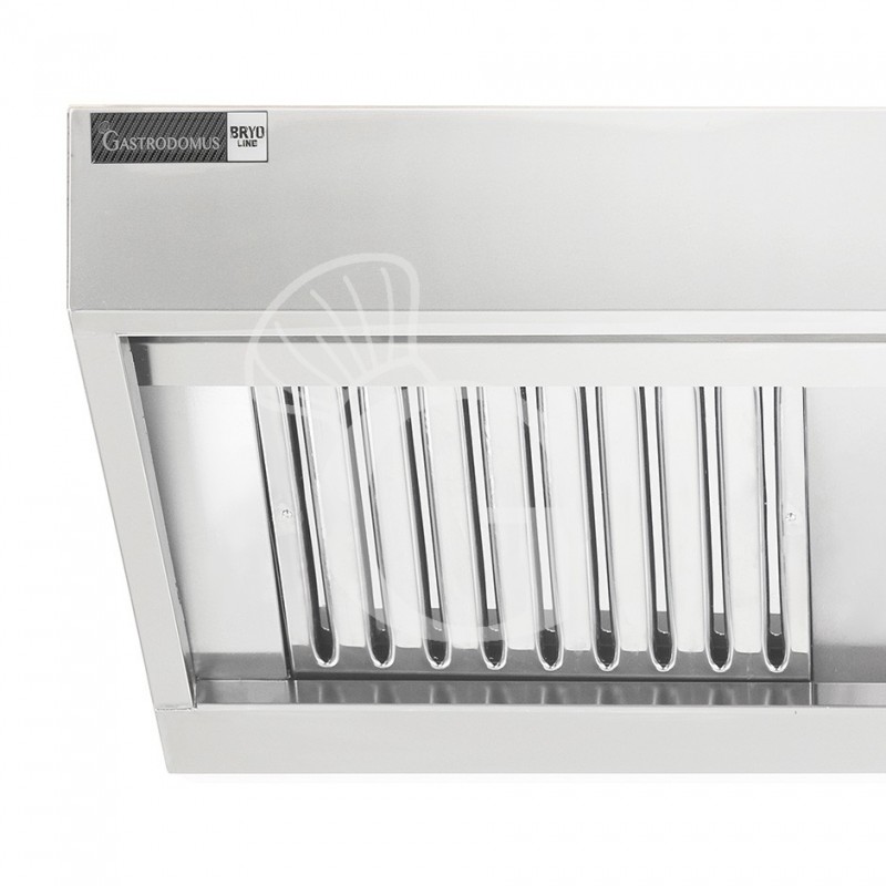 Campana mural snack sin motor, L1200 × P700 × H450 mm