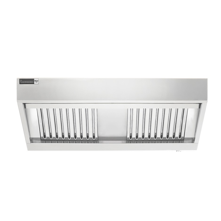 Campana mural snack sin motor, L1200 × P900 × H450 mm