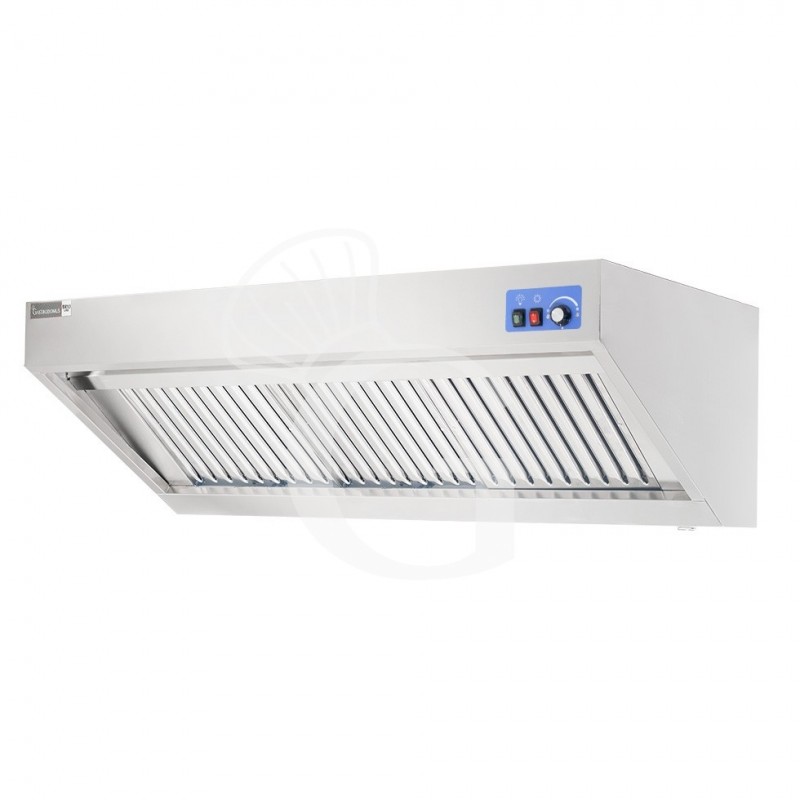 Campana mural snack con motor full optional, L1600 × P700 × H450 mm
