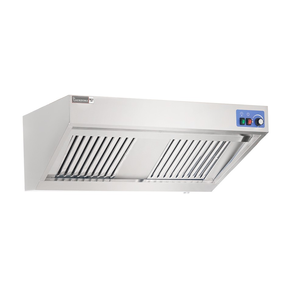 Campana mural snack con motor full optional, L1200 × P900 × H450 mm