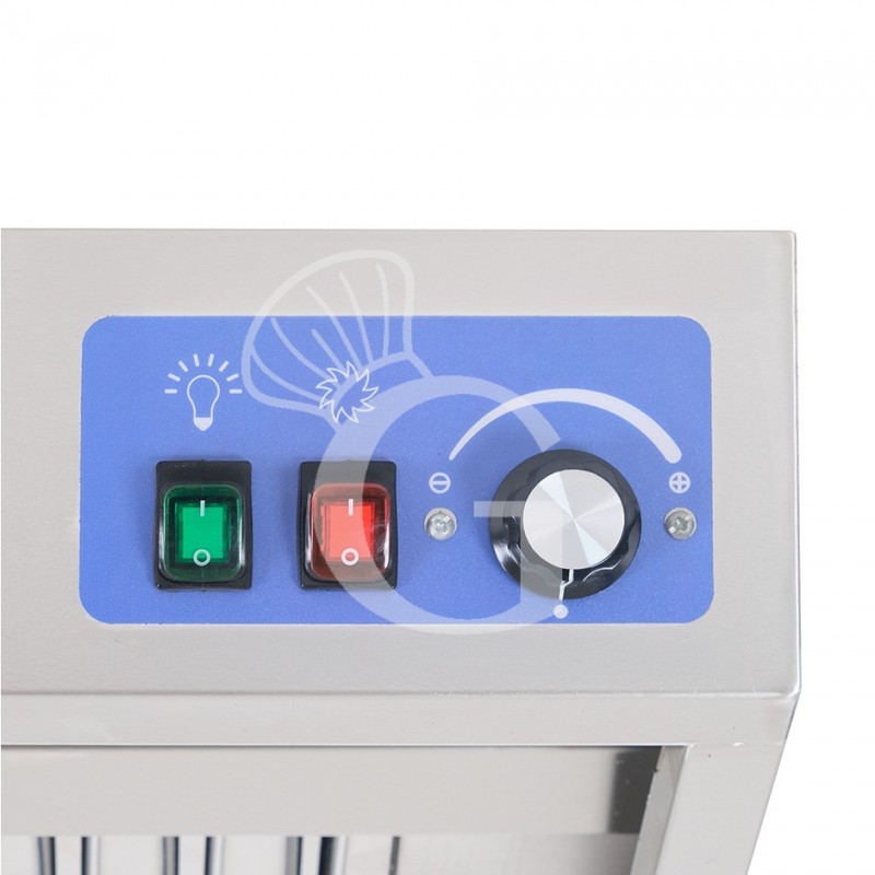 Campana mural snack con motor full optional, L1600 × P900 × H450 mm
