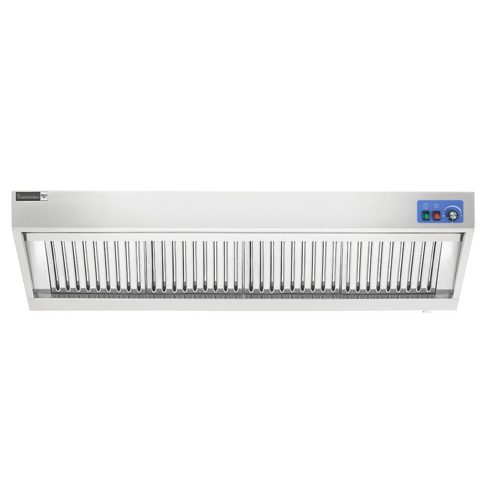 Campana mural snack con motor full optional, L2000 × P900 × H450 mm