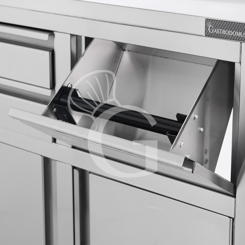 copy of Banco bar per macchina caffè con top in acciaio inox - L 1000 mm x P 550 mm x H 1140 mm