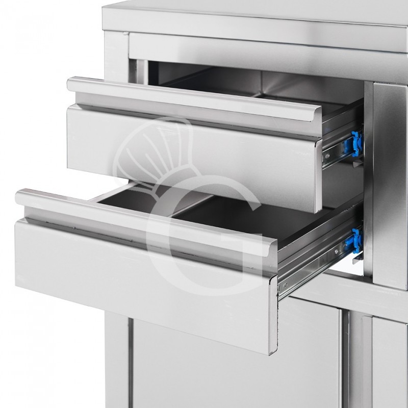 copy of Banco bar per macchina caffè con top in acciaio inox - L 1000 mm x P 550 mm x H 1140 mm