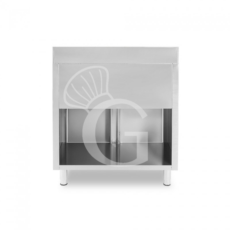 copy of Banco bar per macchina caffè con top in acciaio inox - L 1000 mm x P 550 mm x H 1140 mm