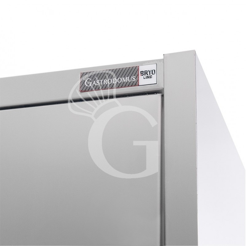 Armario de acero inoxidable con 2 puertas batientes, 3 estantes, L 1200 x P 600 x H 1800 mm