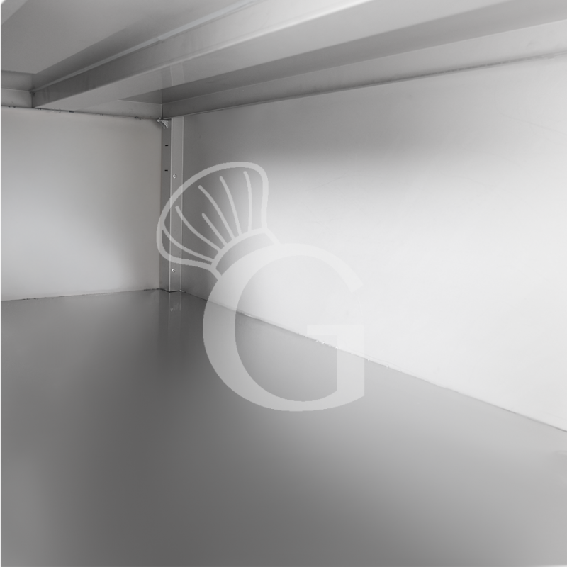 Armario de acero inoxidable con 2 puertas batientes, 3 estantes, L 1200 x P 600 x H 1800 mm