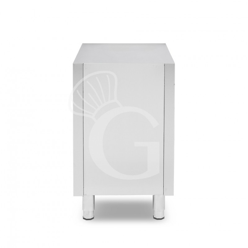 Cajonera de acero inoxidable 3 cajones - 2 pequeños + 1 cajón grande – L500 × P700 × H855 mm