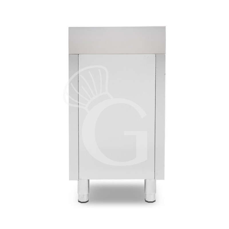 Cajonera de acero inoxidable 2 cajones - 1+1 cajón grande y peto – L500 × P600 × H955 mm