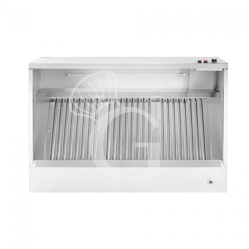 Campana cúbica de pared con motor full optional L1600 × P900 × H450 mm.