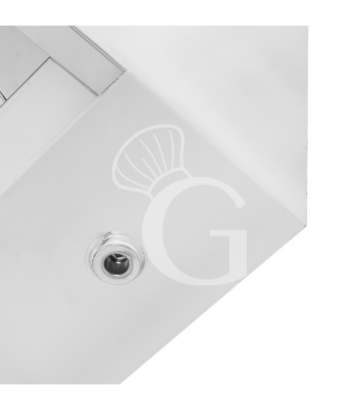 Campana mural cúbica con motor, full opcional L 2000 x P 900 x H 450 mm