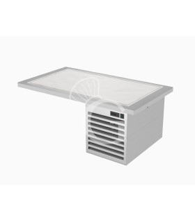 Bandeja refrigerada estática empotrable de cuarzo - dimensiones L 1785 x P 640 x A 510 mm