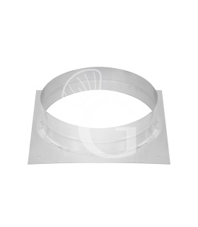 Collarín para conducto de humos de diámetro 300 mm – placa 350 × 350 mm