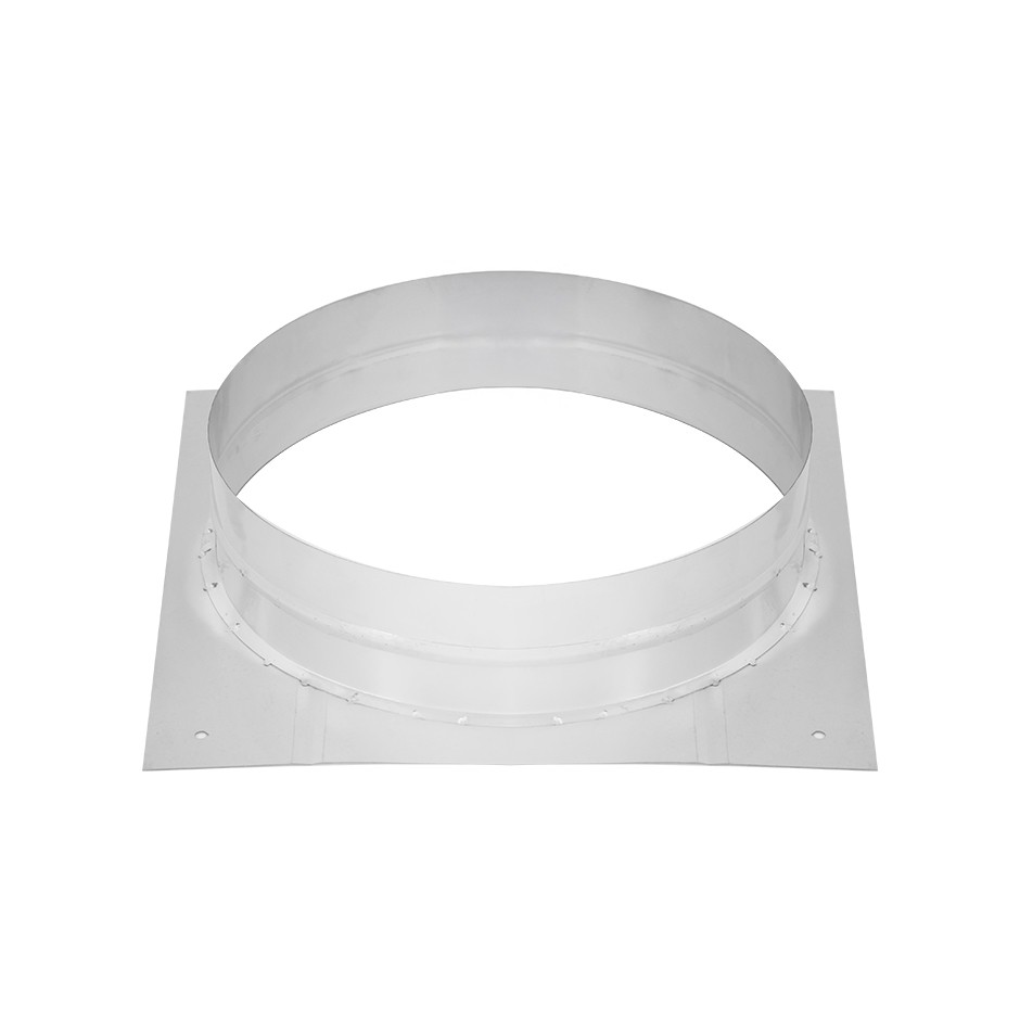 Collarín para conducto de humos de diámetro 300 mm – placa 350 × 350 mm