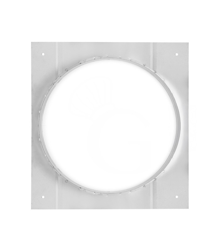 Collarín para conducto de humos de diámetro 300 mm – placa 350 × 350 mm