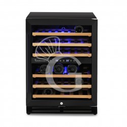 Vinoteca ventilada doble temperatura 150 LT 6 estantes 46 botellas +5°C/+22°C - +12°C/+22°C