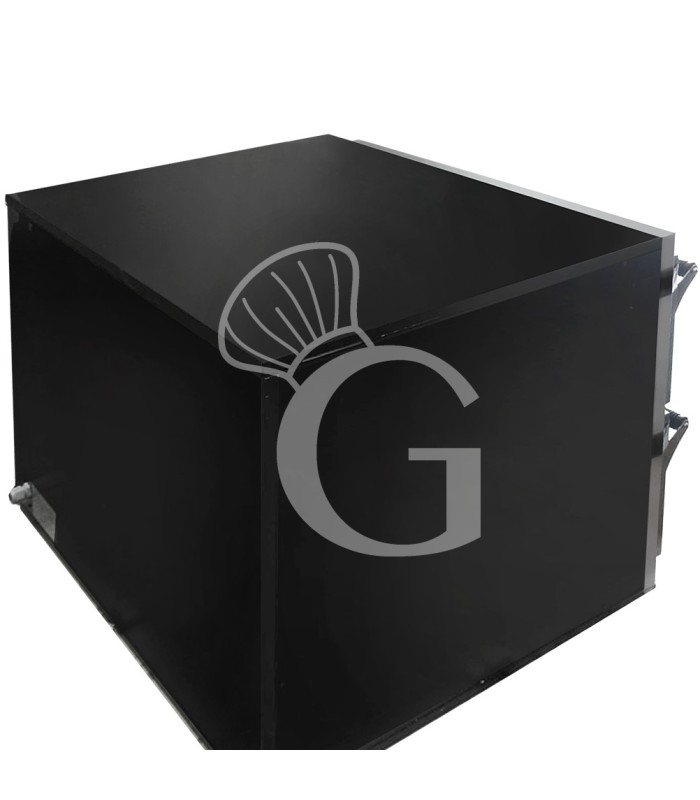 Horno eléctrico para 4+4 pizza diametro 350 mm 2 cámaras control mecánico 12 KW