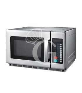 Horno microondas digital en acero inoxidable – capacidad 34 L, 2,8 kW, 2 magnetrones y luz interior