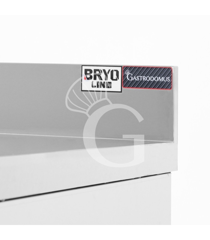 Cajonera de acero inox con 2 cajones y otro más grande L500 x P 600 X H 855 mm n