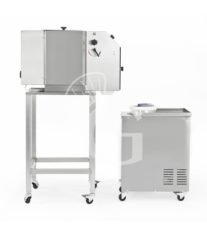 Combi boleadora profesional mini y porcionadora de acero inoxidable combinada con soporte de acero inoxidable