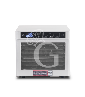 Deshidratador profesional en acero inoxidable, 8 estantes, control digital – 0,5 kW.