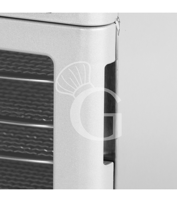 Deshidratador profesional en acero inoxidable, 8 estantes, control digital – 0,5 kW.