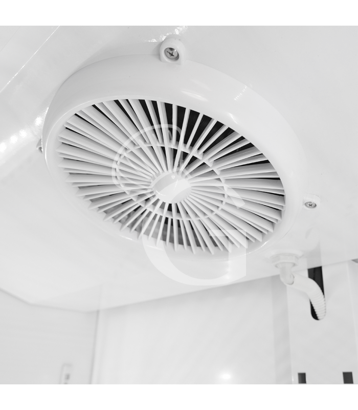 Expositor refrigerado ventilado para bebidas, 2 puertas abatibles, canopy iluminado, capacidad 632 L,+2°C/+10°C, color blanco.