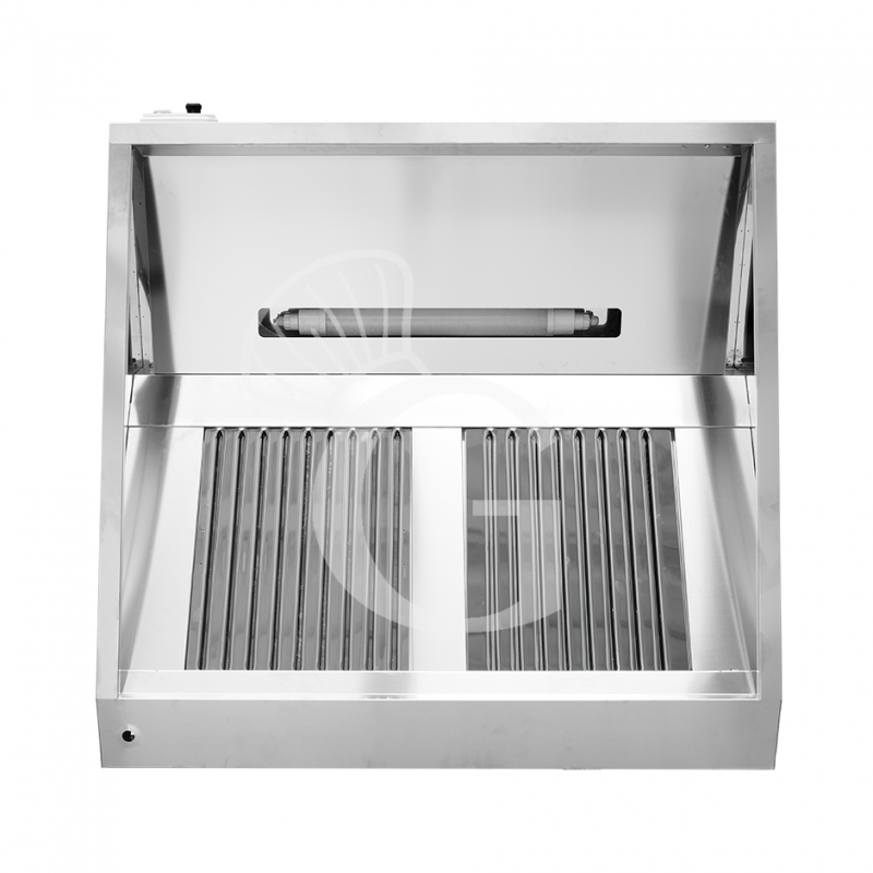 Campana extractora para snacks de pared con motor y luz L900 xP900 xH450 mm