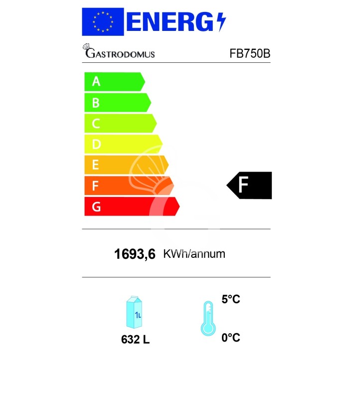 Frigorífico expositor para bebidas, ventilado, con 2 puertas batientes, 632 L, 2°C/+10°C, color negro