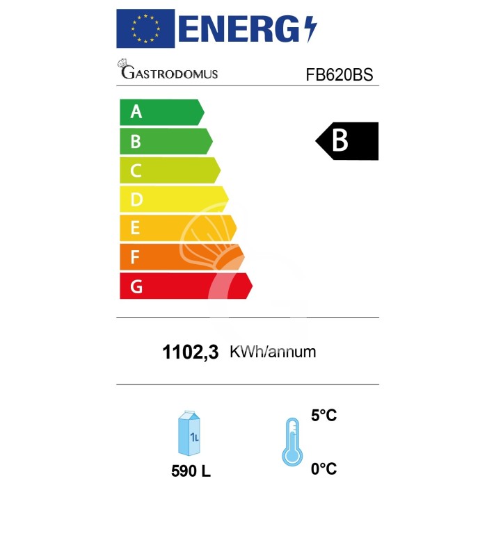 Expositor refrigerado ventilado para bebidas con 2 puertas correderas, capacidad 590 L, +2 °C a +10 °C, color negro