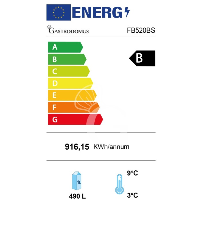 Expositor refrigerado ventilado para bebidas con doble puerta corredera - 490 L ,+2 °C / +10 °C, color negro