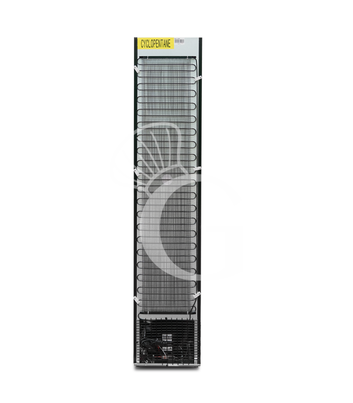 Expositor refrigerado ventilado de puerta batiente 150 LT 2°C/+10°C color negro