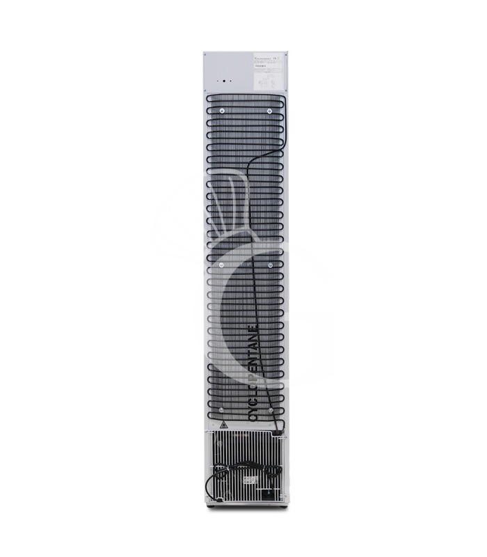 Expositor refrigerado ventilado de puerta batiente con canopy, 99 LT, +2°C/+10°C color blanco
