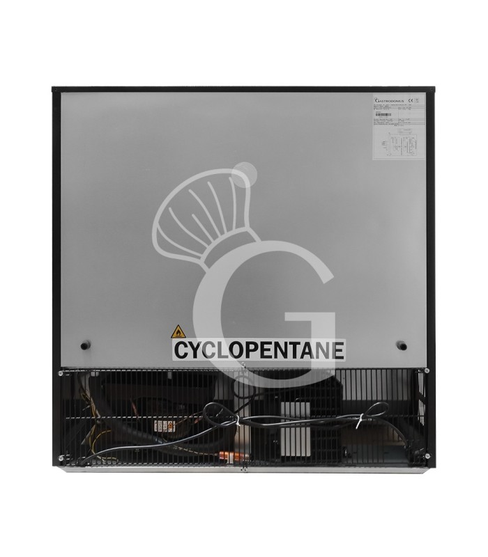 Expositor refrigerado ventilado de mostrador o trasbarra horizontal, 2 puertas correderas, 197 L – temperatura +2°C/+10°C