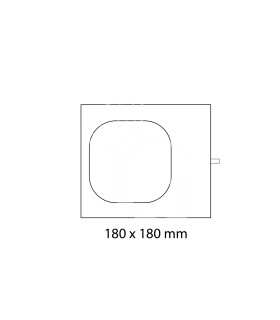 Molde 180×180 mm de 1 cavidad para selladora térmica modelo TS300