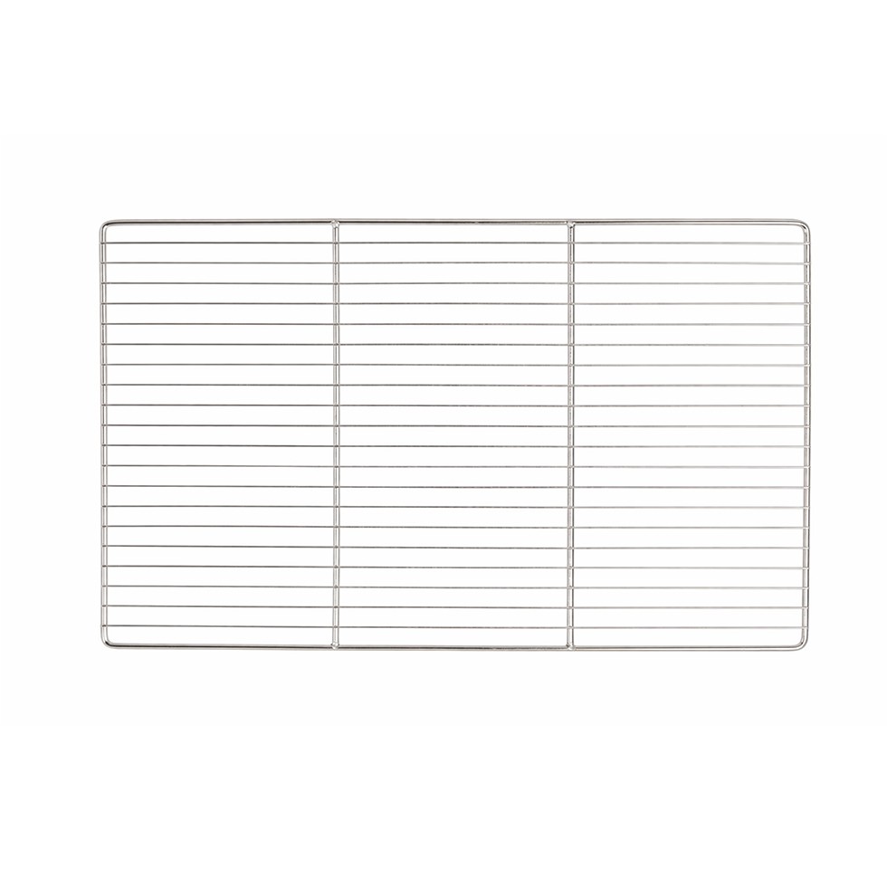 Rejilla de acero inoxidable GN 1/1 530x325 mm para hornos profesionales