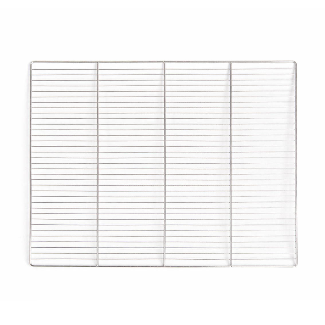 Rejilla de acero inoxidable GN 2/1 650 x 530 mm para hornos profesionales